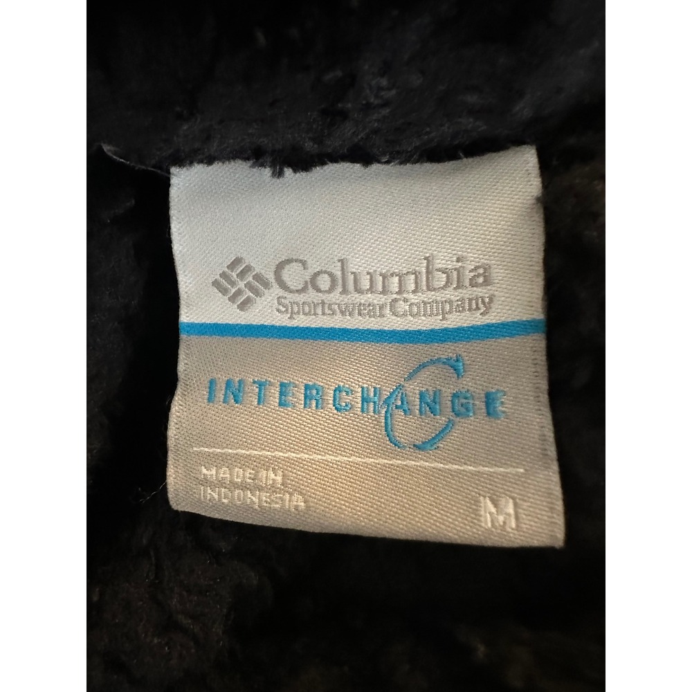 Columbia Women's Black Interchange Plush High Pile Fleece Full Zip Jacket Size M - Picture 8 of 9